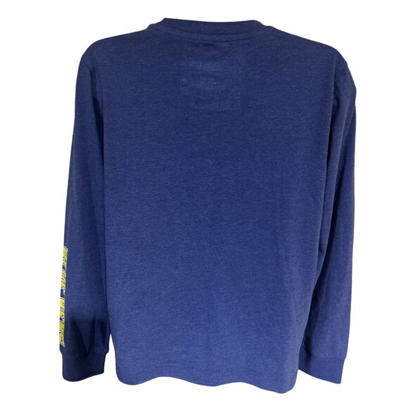 NEW Delaware Fightin' Blue Hens Colosseum Blue LS Crew Neck Shirt Youth M 12-14 - Picture 4 of 5